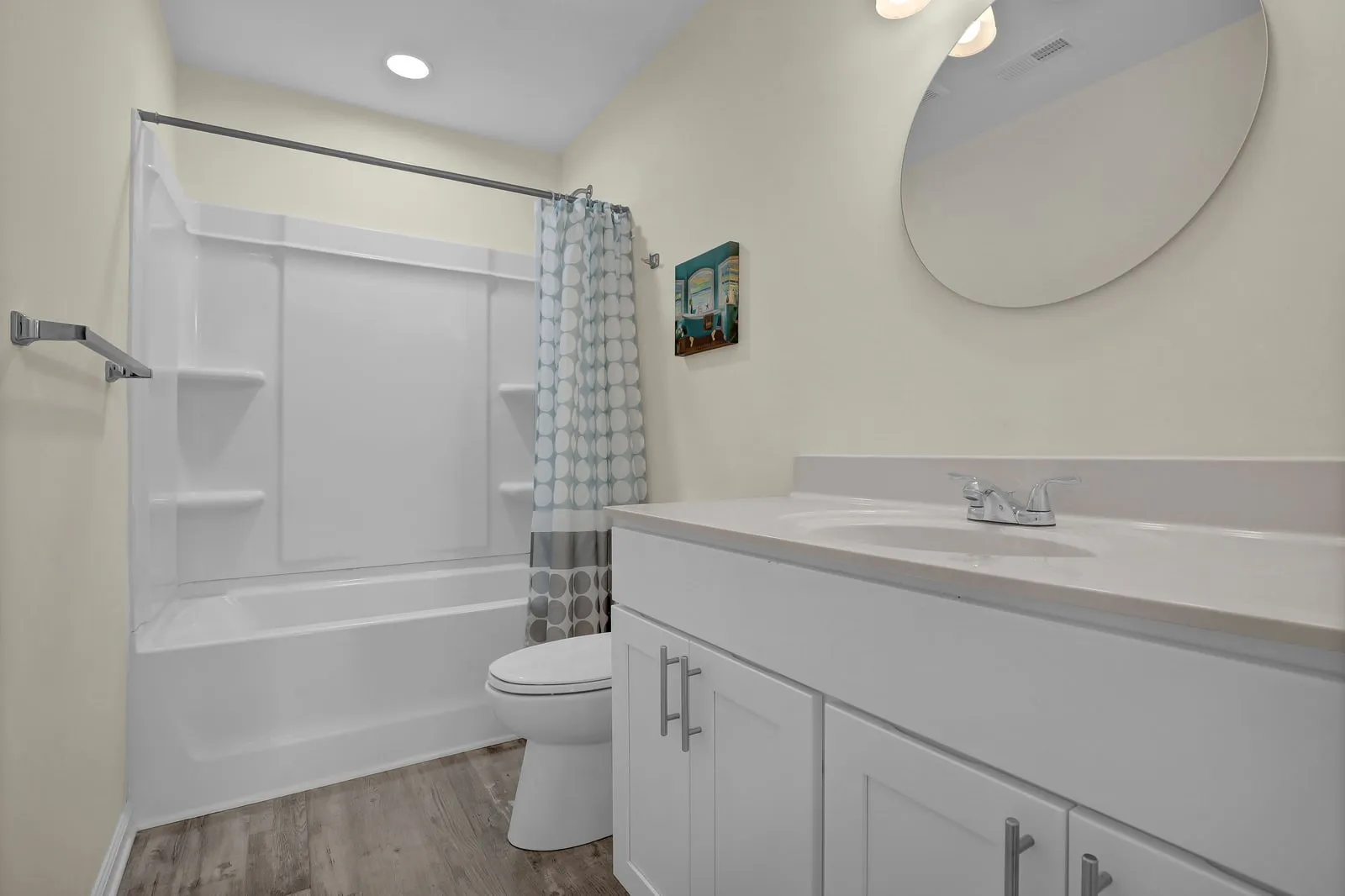 Full bathroom with walk-in shower
